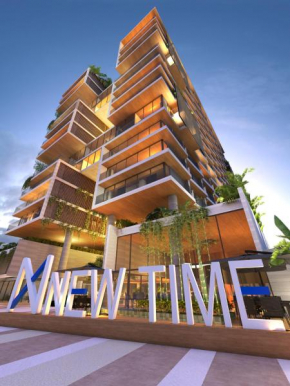 Flat no New Time à beira-mar em Pajuçara